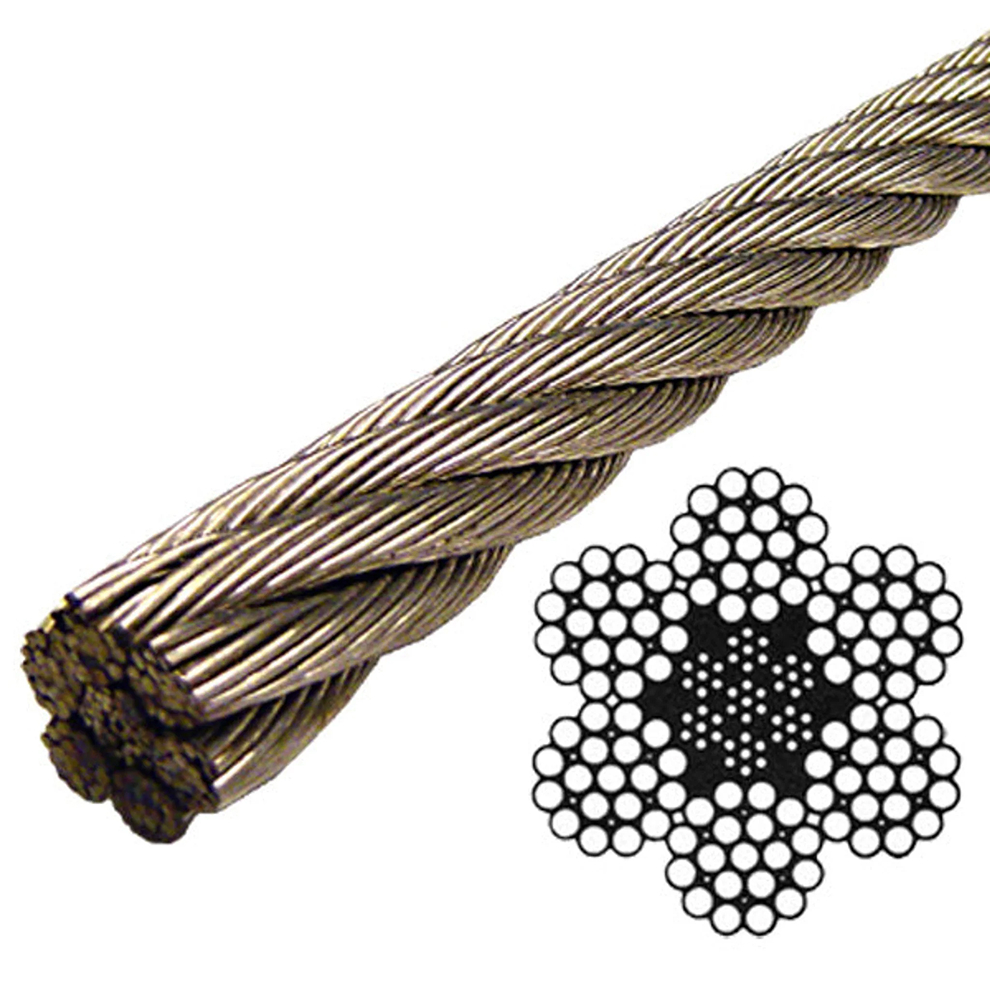 سیم بکسل استیل 6X19 گرید 316